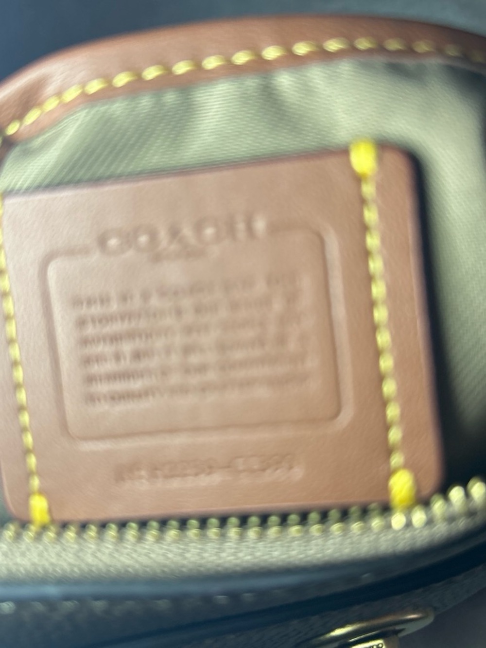 Coach Taupe Pebbled Leather Crossbody with Gold Hardware - Picture 3 of 6